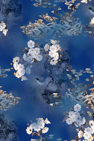 香云纱印花花型图片