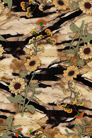 香云纱印花花型图片