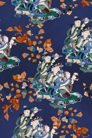 香云纱印花花型图片
