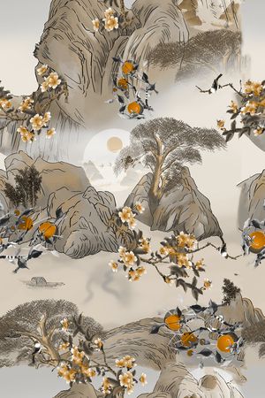 花卉印花花型图片