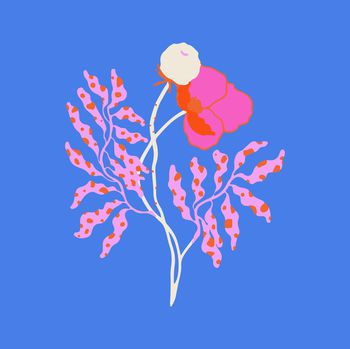 撞色印花花型图片