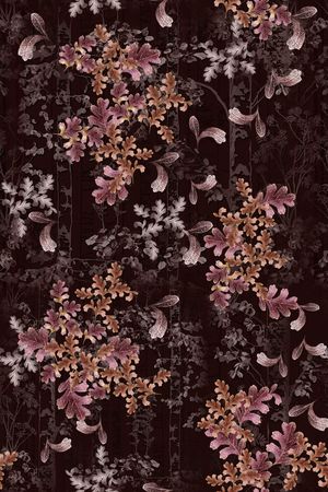 年轻女性印花花型图片