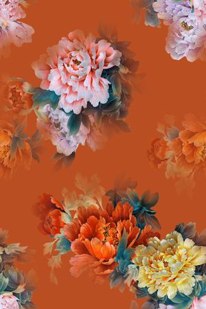 香云纱印花花型图片
