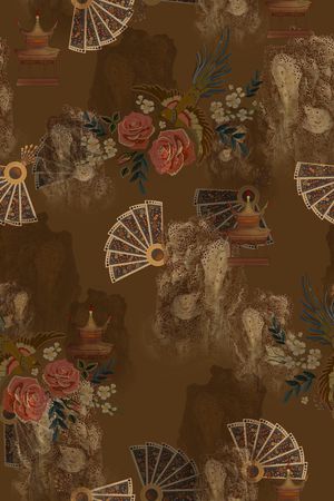 花卉印花花型图片