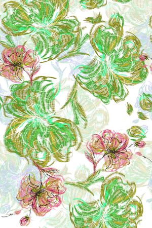 花卉印花花型图片