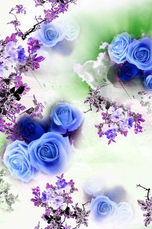 花朵印花花型图片