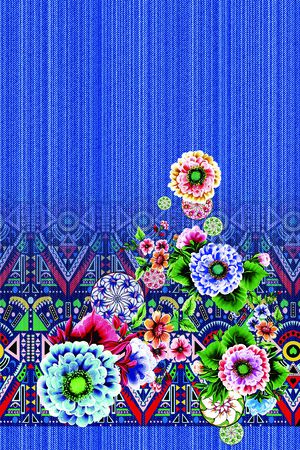 定位花印花花型图片