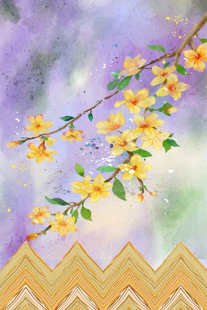 定位花印花花型图片