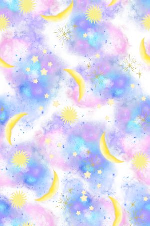 水彩印花花型图片