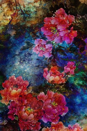 定位花印花花型图片