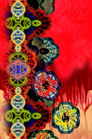 定位花印花花型图片
