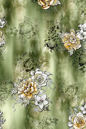 花卉印花花型图片