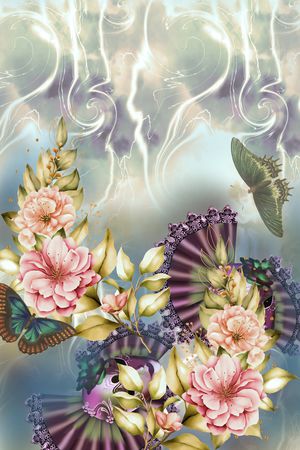 花卉印花花型图片