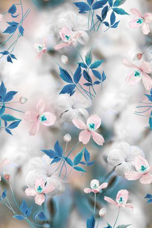 花卉印花花型图片