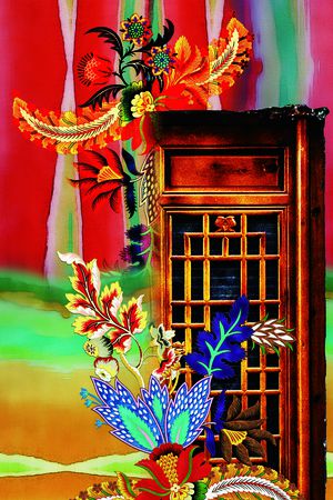 连衣裙印花花型图片