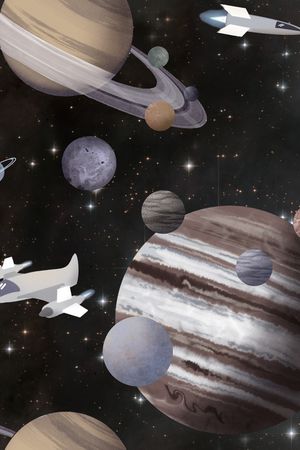 宇宙印花花型图片