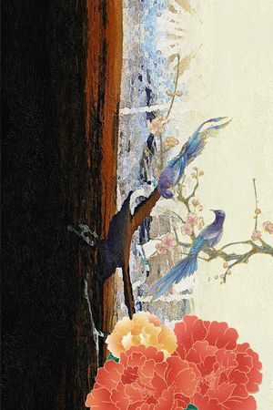 真丝印花花型图片