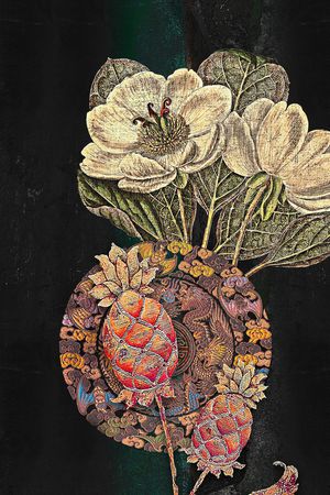 真丝印花花型图片
