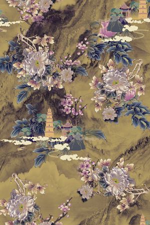 香云纱印花花型图片