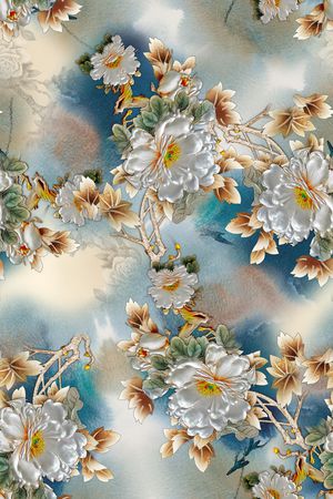 香云纱印花花型图片