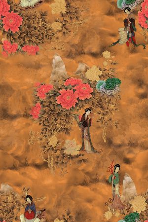 香云纱印花花型图片
