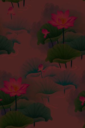 连衣裙印花花型图片