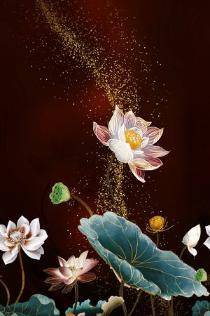 定位花印花花型图片