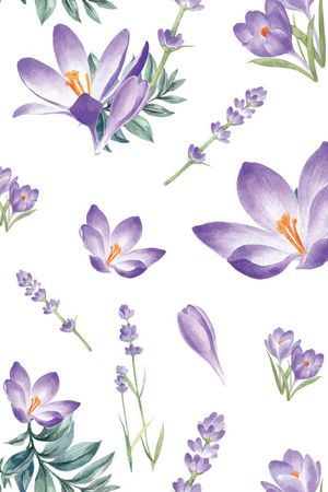 定位花印花花型图片