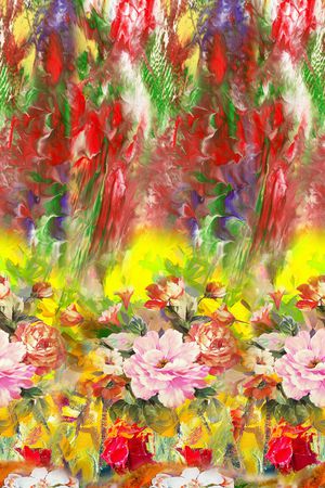 数码定位花印花花型图片