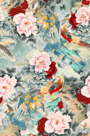 花卉印花花型图片