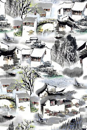 建筑印花花型图片