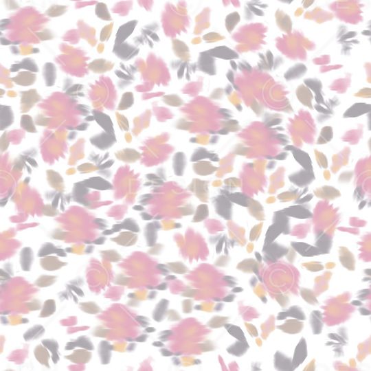 连衣裙印花花型图片
