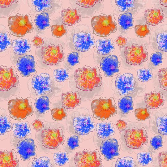 花卉印花花型图片