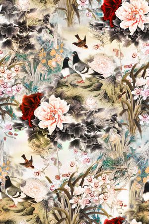 花卉印花花型图片