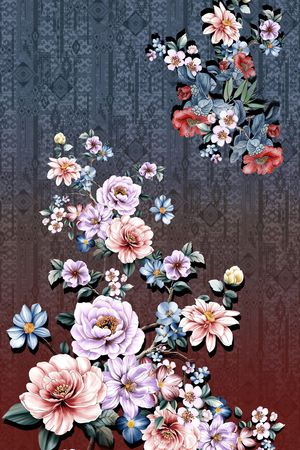 定位花印花花型图片