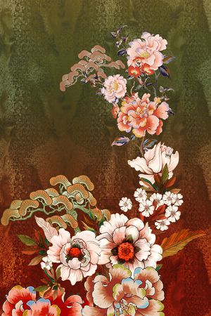 定位花印花花型图片