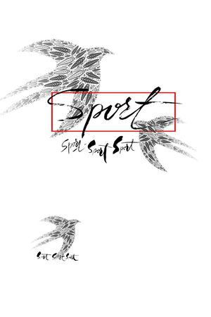 字母印花花型图片