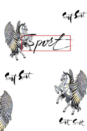 字母印花花型图片