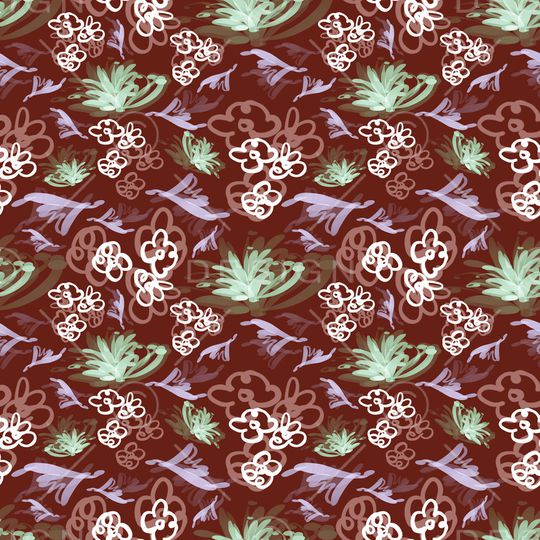 花卉印花花型图片