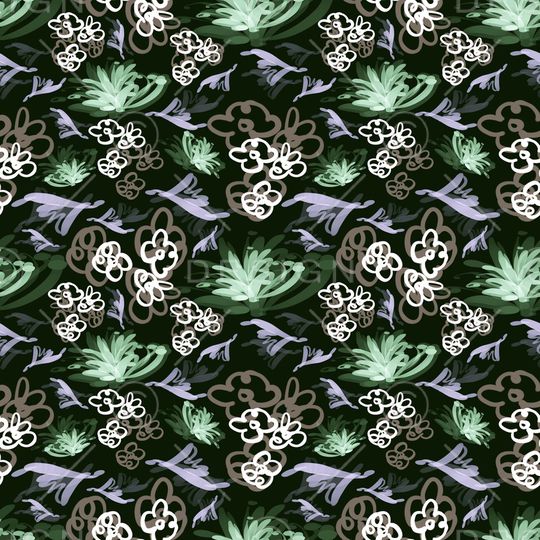 花卉印花花型图片