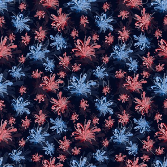 花卉印花花型图片