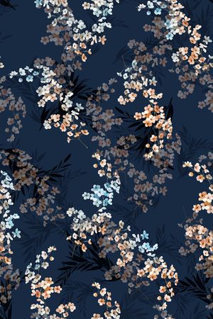 花卉印花花型图片