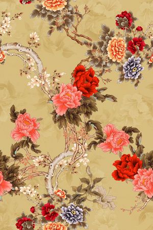 香云纱印花花型图片