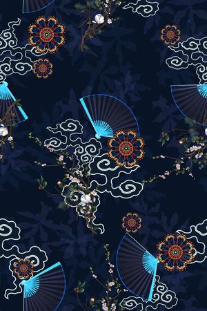 花卉印花花型图片