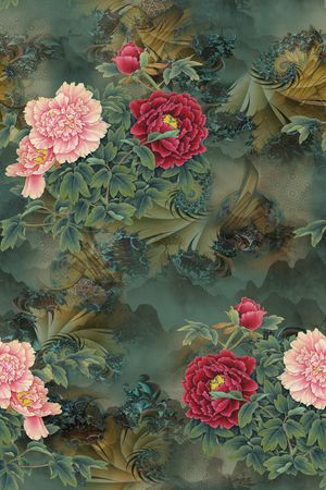 花卉印花花型图片