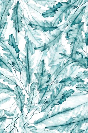 绿植树叶印花花型图片