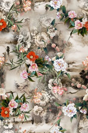 花卉印花花型图片