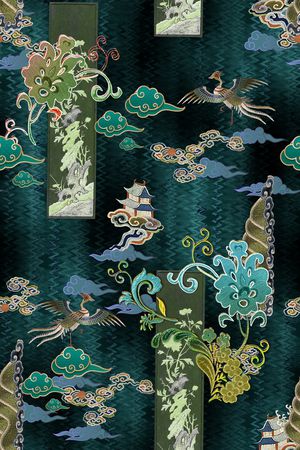 香云纱印花花型图片