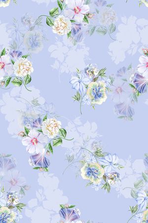 花卉印花花型图片