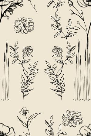 线条印花花型图片